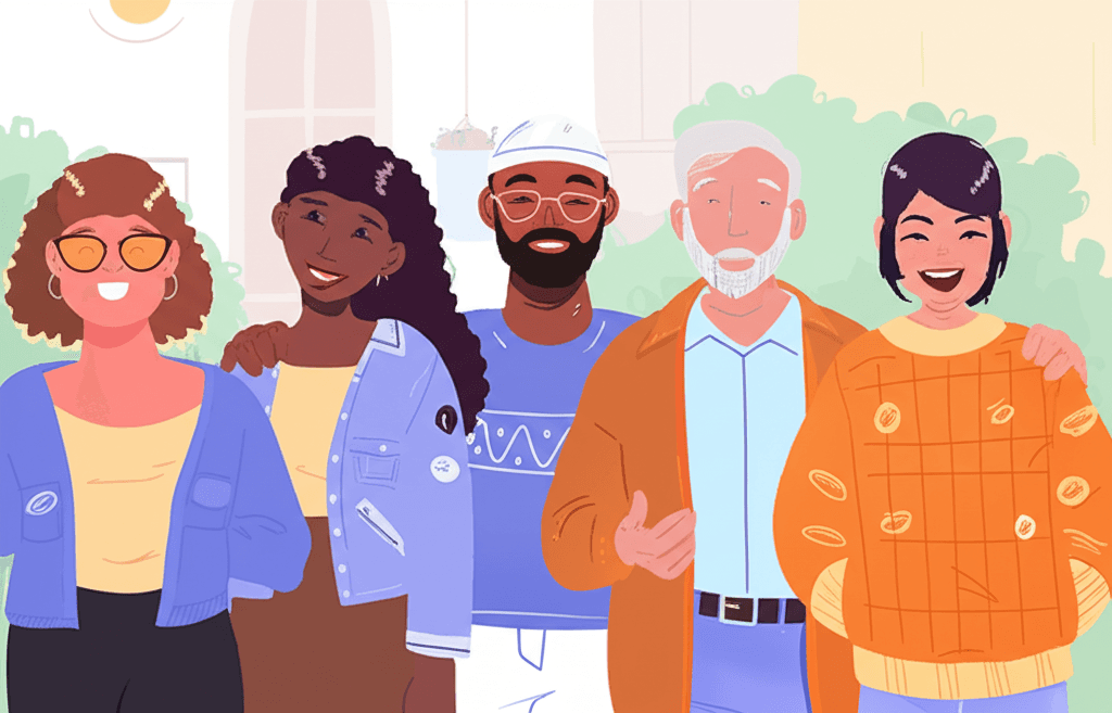 Happy mother with newborn baby